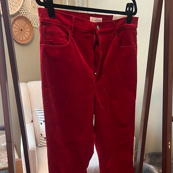 Loft “The Skinny” red corduroy pants. 31/12 - Picture 2 of 5